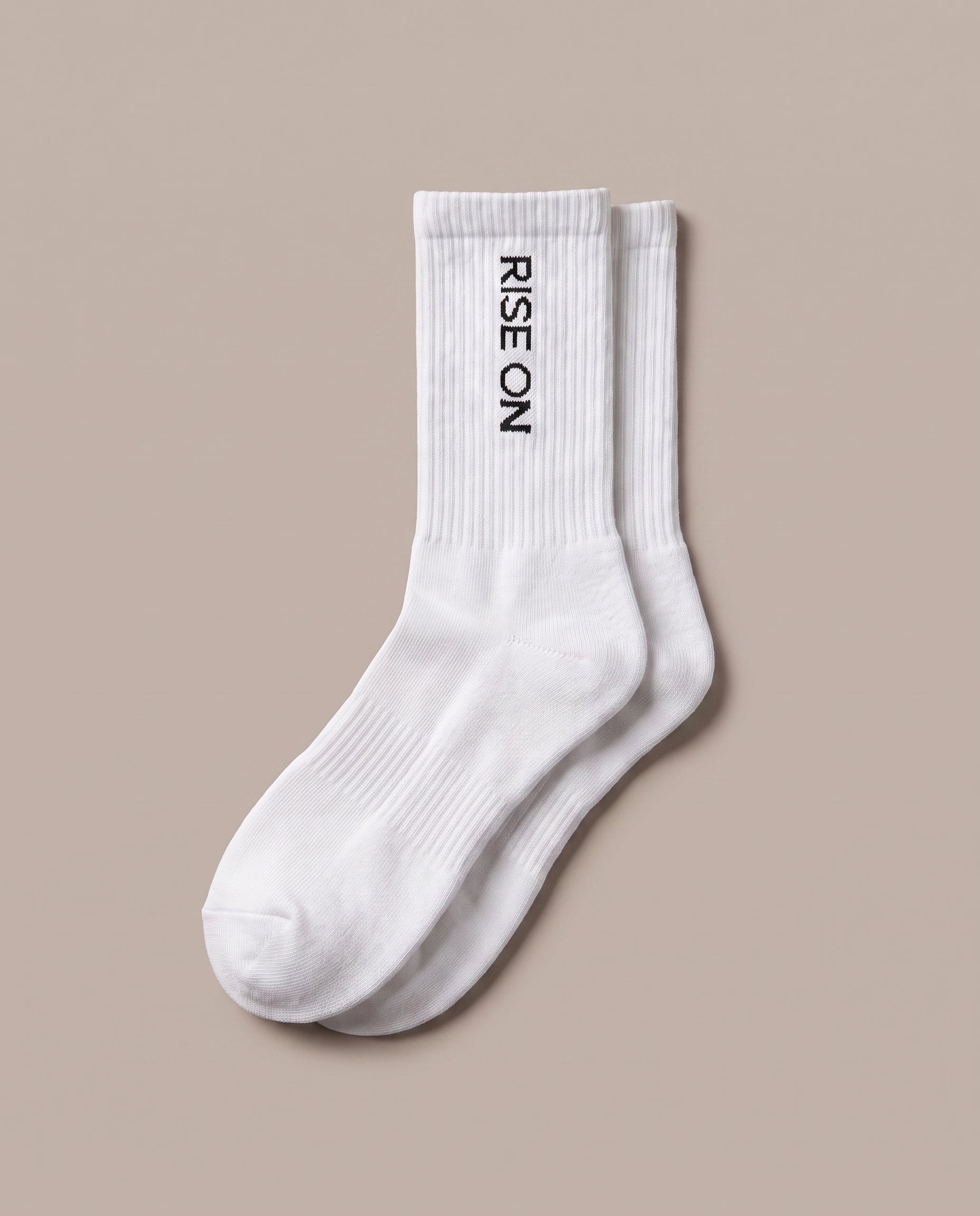 Calcetines RISE ON blancos